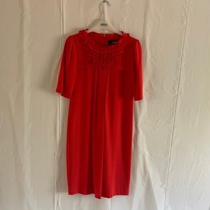 Nissa Red Short Sleeve Shift Dress US4